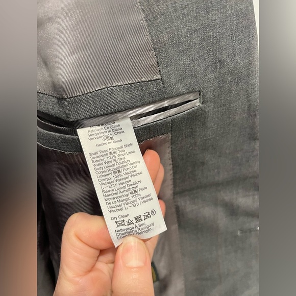 J. Crew Ludlow Slim-fit Suit Jacket Double Vent Loro Piana Wool Charcoal 44L NEW - Picture 13 of 17